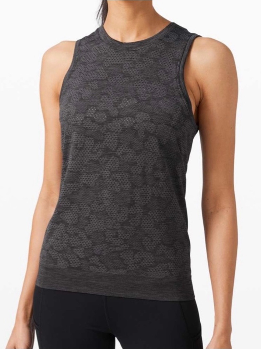 lululemon Breeze by Muscle Tank in Grey & Black